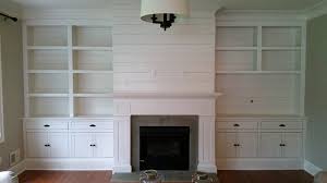 Built In Wall Unit With Fireplace Mantle