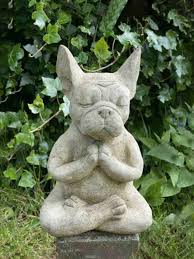 1pc Meditating Dog Garden Statue