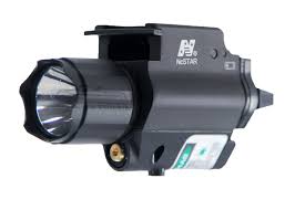 Ncstar 200l Pistol Flashlight Green Laser Qd Mount