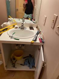 How to make rustic vanity Help Removing Bathroom Vanity Plumbing