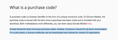 where is envato elements purchase code
