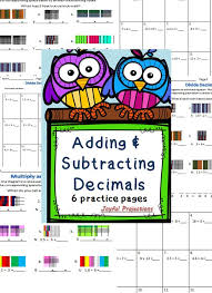 Add Subtract Decimals Worksheets W