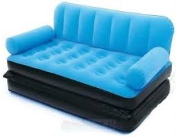 airsofa 5 in 1 air bed blue mattress pp