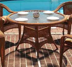 Resin Wicker Dining Table Only 48