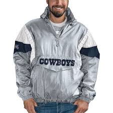 You will receive the exact item shown in the photos. Men S Starter Gray Navy Dallas Cowboys Nfl 100 Thursday Night Lights Quarter Zip Breakaway Jacket