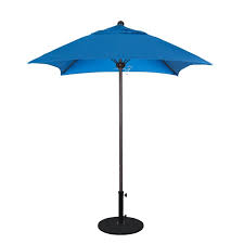 6ft Square Fiberglass Rib Market Umbrella