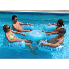Intex floating lounge chair has to be one of the best pool inflatables ive ever owned! Rave Paradise 4 Person Inflatable Lounge Chair Pool Float Pool Lounge Inflatable Pool Floats Pool Floats