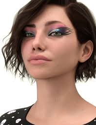 bold look makeup lie for genesis 9 daz 3d