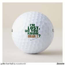 Choose from hundreds of sayings and phrases to charge up your team and fan base. Golfer Lost Ball Golf Balls Zazzle Com Golf Ball Gift Golf Ball Golf