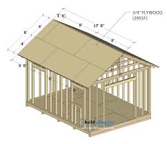 12x16 Shed Diy Plans Gable Roof