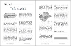 the stolen child story handout