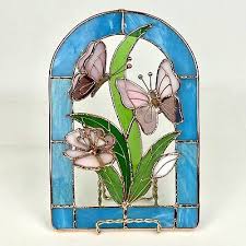 Stained Glass Flowers Erflies