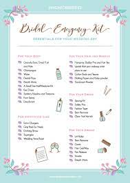 bridal emergency kit pack all these