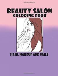 beauty salon coloring book hair makeup
