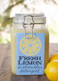 fresh lemon homemade dishwasher