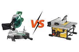 miter saw vs table saw everything you