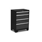 Bold Series 35-inch H x 24-inch W x 16-inch D 24-Gauge Welded Steel 4-Drawer Tool Cabinet in Grey 50003 NewAge Products Inc.