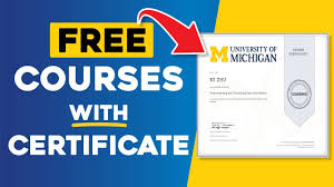 courses with free certificates