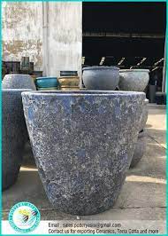 large ceramic garden pots cement type