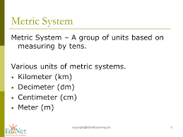 Metric Linear Units Meters And Kilometers Ppt Video