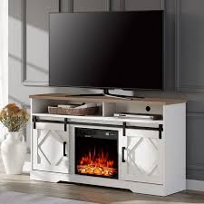 Wampat 60 Electric Fireplace Tv Stand