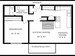 efficiency apartment floor plans