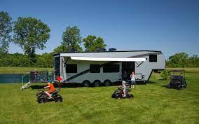 fifth wheel toy haulers atc trailers