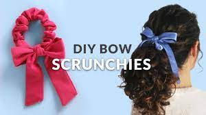 diy dd bow scrunchies inspired by
