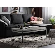 Modern Coffee Table Concrete Effect Top