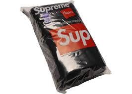Supreme Hanes Boxer 4 Pack Briefs Black