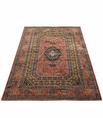 traditional kashmiri silk carpet 6x4