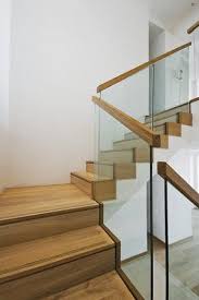 Glass Railing With Wood Handrail More