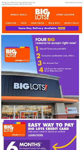 Big lots store credit card application. You Re Invited Apply To Get Big Perks Big Lots Email Archive