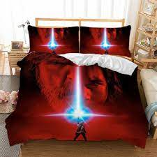 Star Wars Red Quilt Duvet Cover Bedding