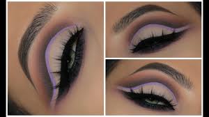 purple liner cut crease tutorial amys