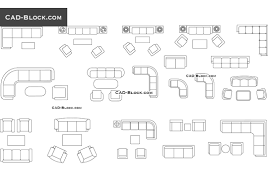 furniture cad blocks couches and sofas