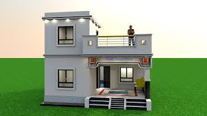 750 sqft home plan idea in 3d