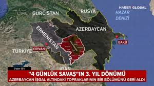 İki ülkenin kara sınırları aras nehri boyunca uzanır ve biter. 4 Gunluk Savasin Yil Donumu Azerbaycan Topraklarinin Bir Bolumunu Ermenistan Dan Geri Aldi Youtube