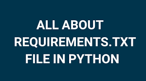 install python dependencies