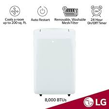 They all have the new ashrae standard for portable air conditioners. Buy Lg Lp0817wsr 8 000 Btu 115v Remote Control In White Portable Air Conditioner Rooms Up To 200 Square Feet Refurbished Online In Italy B07nc2qm6v