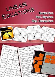 Linear Equations Practice Activities