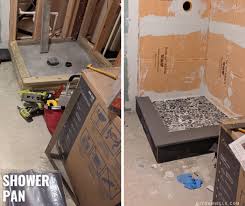 A Basement Bathroom With Rough In Plumbing