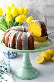 Lemon Pound Cake With Yellow Cake Mix And Pudding gambar png