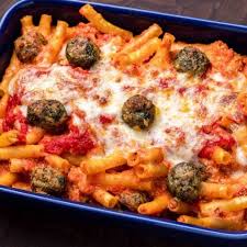 baked ziti with meat sip and feast
