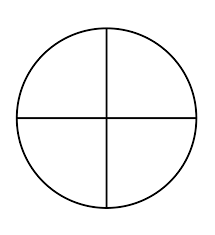 Fraction Pie Divided Into Quarters Fractions Pizza