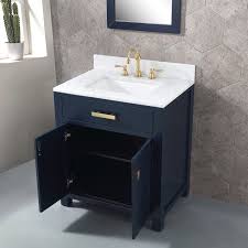 Carrara marble 30 single bathroom vanity set. Minnetrista 30 Single Bathroom Vanity Set With Mirror In 2021 Single Sink Bathroom Vanity Marble Vanity Tops Single Bathroom Vanity