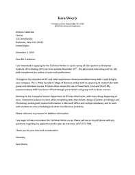 Cover Letter Examples Purdue Owl   Sample Letter With Attachment