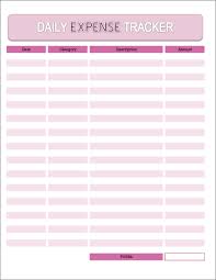 Free Daily Expense Tracker Excel Spreadsheet And Printable