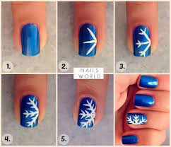 winter snowflake nail art fabric art diy