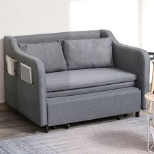 Homcom Two Seater Fabric Sofa Bed